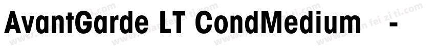 AvantGarde LT CondMedium 粗体字体转换